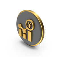 Yen Profit Tracker Circular Coin PNG & PSD Images