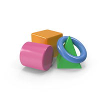 Colorful Geometry Toy PNG & PSD Images
