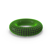 Techno Wireframe Torus PNG & PSD Images