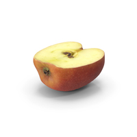 Cut Red Apple PNG & PSD Images