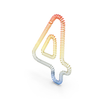 Spring Color Shaped Number 4 PNG & PSD Images
