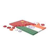 China Flag VS India Flag Puzzle PNG & PSD Images
