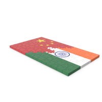 China Flag and India Flag Puzzle PNG & PSD Images