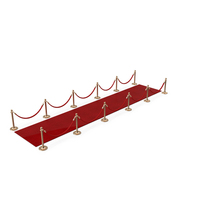 Red Carpet With Velvet Ropes PNG & PSD Images