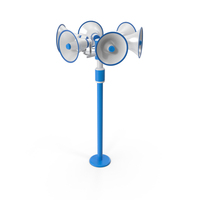 Megaphones On A Pole PNG & PSD Images