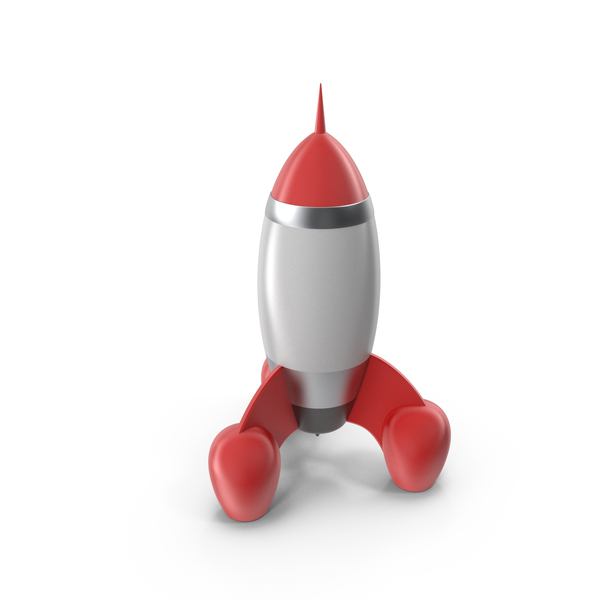 Retro Cartoon Rocket PNG & PSD Images