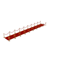 Red Carpet With Velvet Ropes PNG & PSD Images