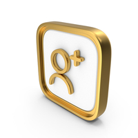 Add User Square Coin PNG & PSD Images