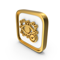 Ai Smart Eye Check Square Coin PNG & PSD Images