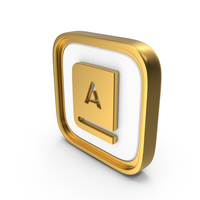 Alphabet Book Square Coin PNG & PSD Images