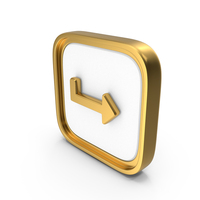Angled Arrow Square Coin PNG & PSD Images