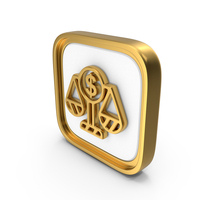 Balance Dollar Square Coin PNG & PSD Images