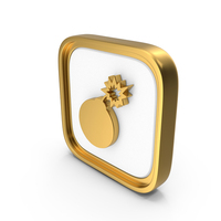Bomb Square Coin PNG & PSD Images