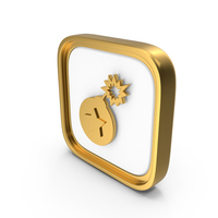 Bomb Star Square Coin PNG & PSD Images