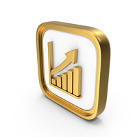 Business Growth Square Coin PNG & PSD Images