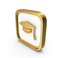 Cap Graduation Square Coin PNG & PSD Images