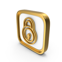 Circular Lock Square Coin Square Coin PNG & PSD Images
