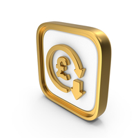 Cost Reduction Pound Square Coin PNG & PSD Images