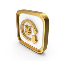 Cost Reduction Yen Square Coin PNG & PSD Images