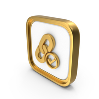 Approved Link Square Coin PNG & PSD Images