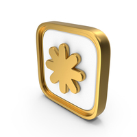 Asterisk Square Coin PNG & PSD Images