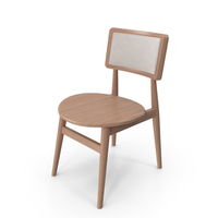 mid century modern wooden dining chair A PNG & PSD Images