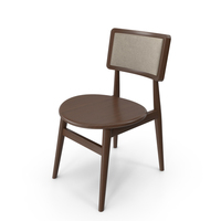Mid Century Modern Wooden Dining Chair PNG & PSD Images