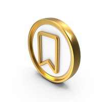 Add Bookmark Circular Coin PNG & PSD Images