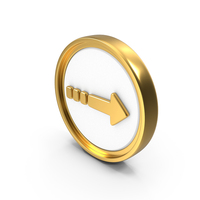 Arrow Dotted Circular Coin PNG & PSD Images