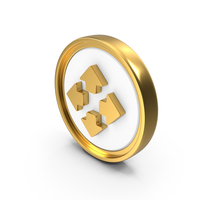 Arrows In Four Direction Circular Coin PNG & PSD Images