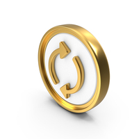 Auto Sync Circular Coin PNG & PSD Images