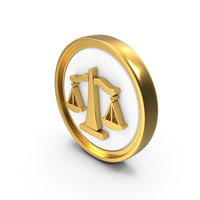 Balance Scale Circular Coin PNG & PSD Images