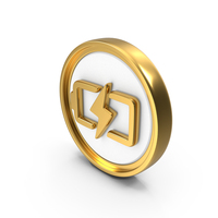 Battery Charging Circular Coin PNG & PSD Images