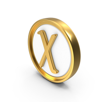 CHI Greek Circular Coin PNG & PSD Images