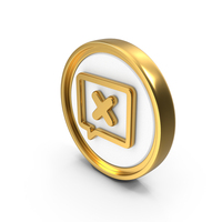 Delete Message Circular Coin PNG & PSD Images