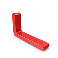 Korean letter N red PNG & PSD Images