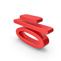 Korean letter H red PNG & PSD Images
