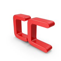 Korean letter TT red PNG & PSD Images