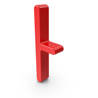 Korean letter A red PNG & PSD Images