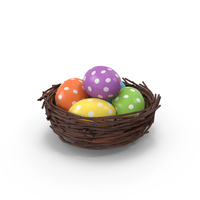 Easter Eggs Nest PNG & PSD Images