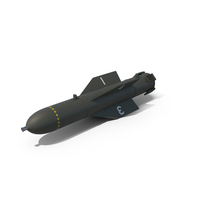 AN-M66 2000 lb Aerial Bomb Dark Green PNG & PSD Images