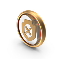 Block Wrong Secure Shield Frame PNG & PSD Images
