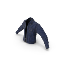 Unbuttoned Men Trucker Jeans Jacket Levis PNG & PSD Images