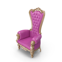 Throne Chair Rose Light Gold Plated PNG & PSD Images