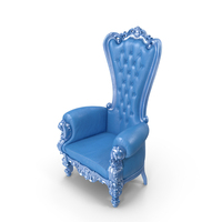 Throne Chair Blue Light PNG & PSD Images