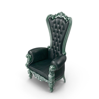 Throne Chair Green PNG & PSD Images
