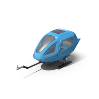 Blue Passenger Sleigh PNG & PSD Images