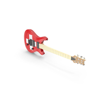 Switzerland Flag Electric Guitar PNG & PSD Images