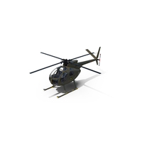 Military Light Helicopter Hughes OH-6 PNG & PSD Images
