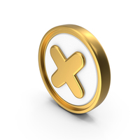 Delete Circular Coin PNG & PSD Images